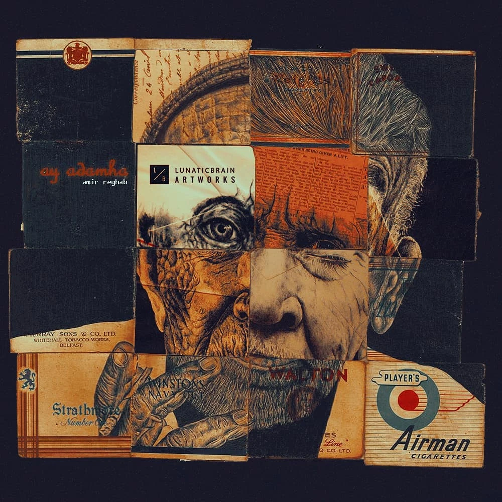 Collage portrait music artwork